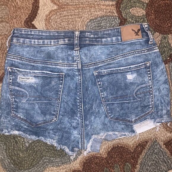 EUC UNIQUE AMERICAN EAGLE HI-RISE SHORTIE SIZE 8 - Picture 5 of 6